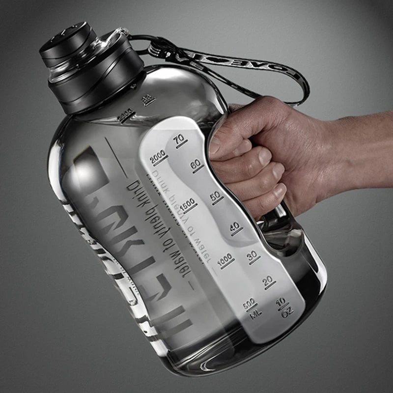 2.7/1.7LSport Water Bottle Super Large Capacity Accurate Calibration Water Kettle Fitness Gym Hiking Travel Leak Proof Water Jug