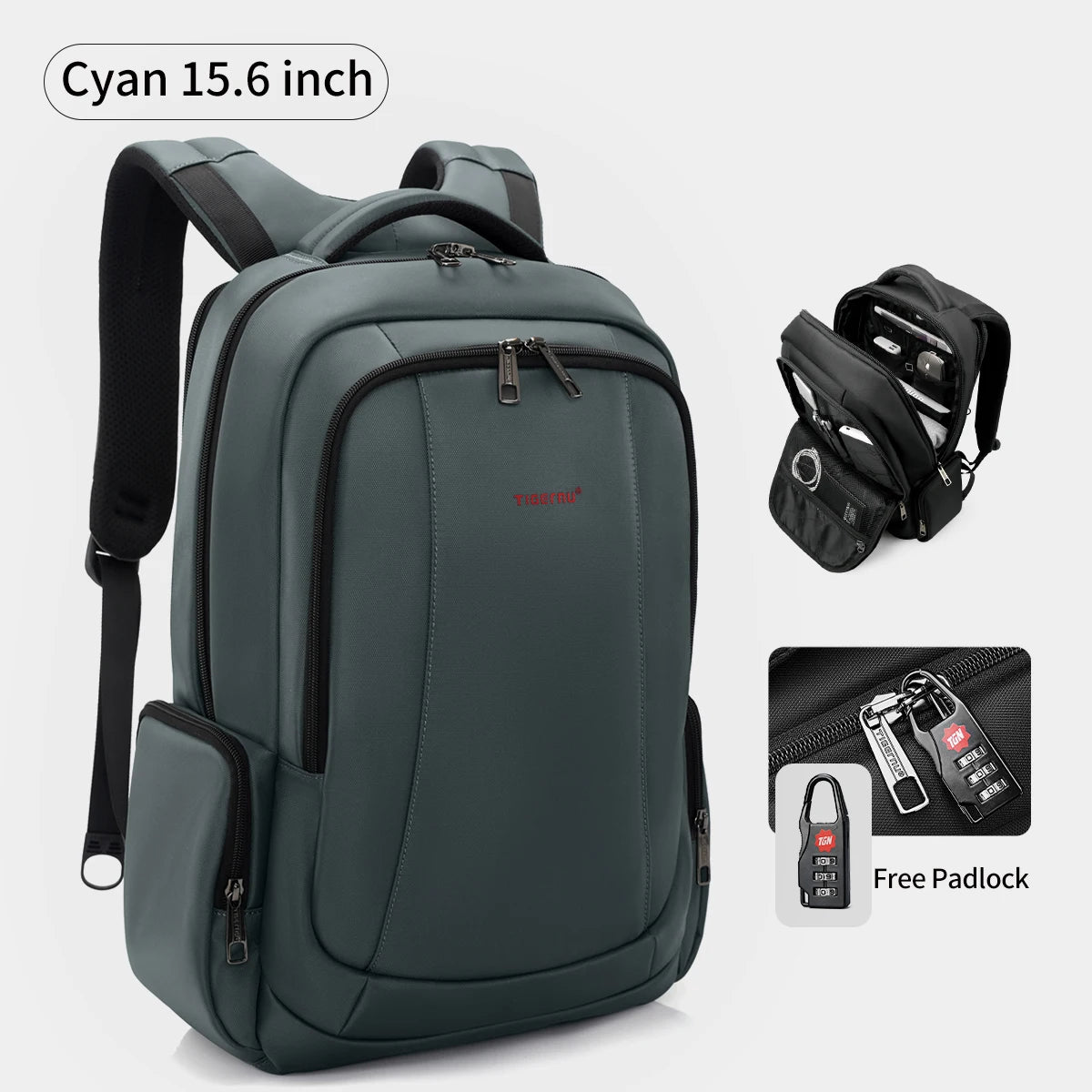 Tigernu Men Backpacks Vacuum Compression Backpacks 14 15.6 17.3'' Laptop Backpack For Men School Backpack Male Travel Backpacks