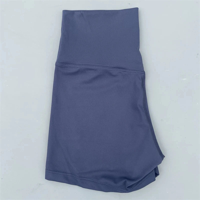 Women Gym Sports Shorts Yoga Shorts High Waist Workout Short Leggings Fitness Short Pants Running Cycling Tight Soft Sportswear
