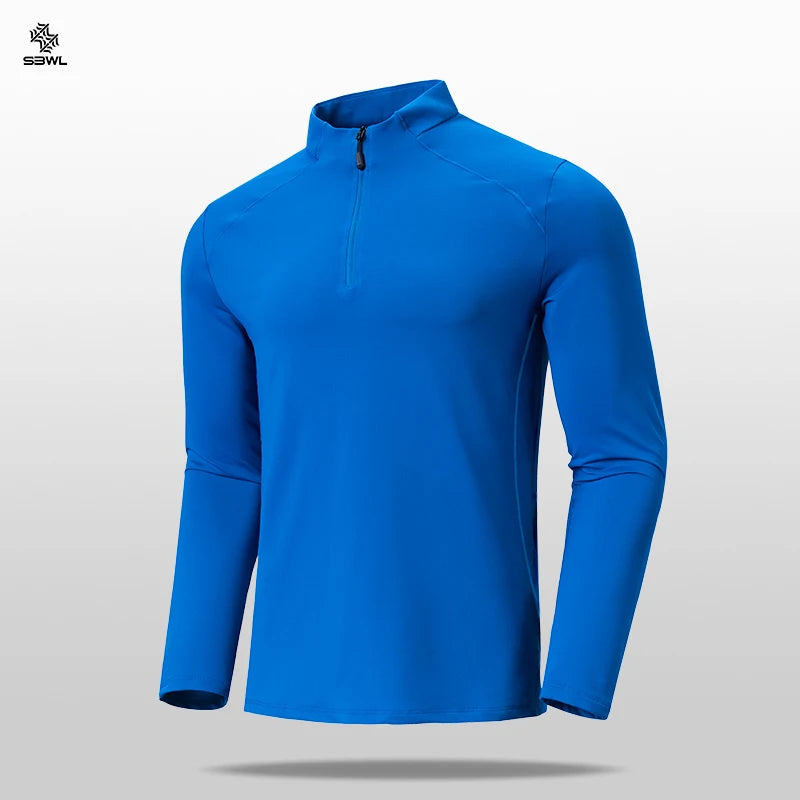 SBWL Men's High Quality Cycling Hiking Outdoor Sports Long Sleeve T-Shirt Leisure Speed Dry Running Fitness Sports Clothing Tops