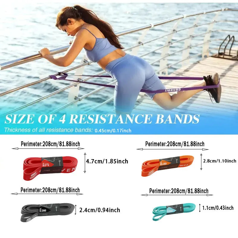 Resistance Elastic Band for Men's and Women's Strength Fitness Exercise Yoga Tension Band Pull Up Auxiliary Elastic Band Resista
