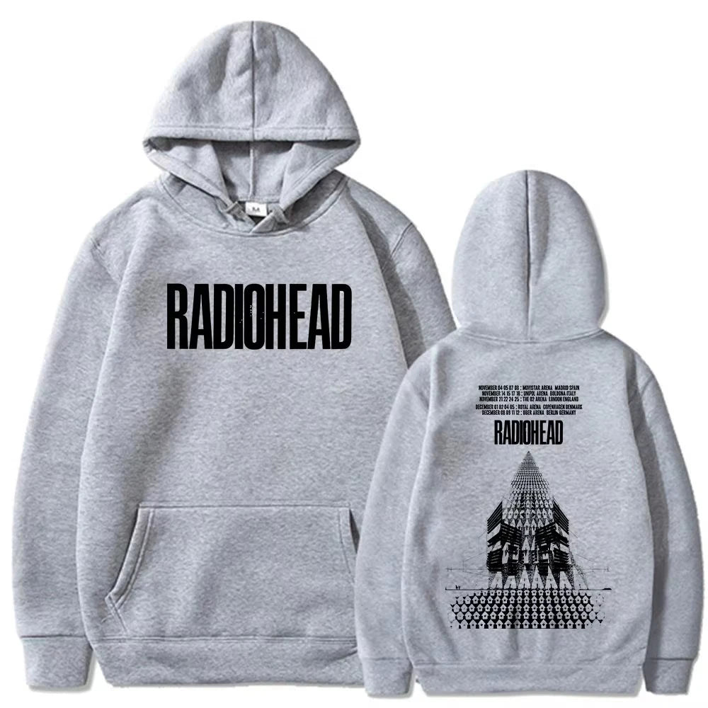 Rock Band Radiohead Return To The Road European Tour Fans Gift Hoodies Men's Women Clothing Fashion Oversized Hooded Sweatshirts