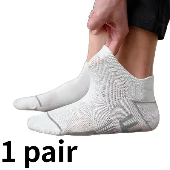 1/6/12 Pairs Men's Ankle Socks With Heel Tab Athletic Low Cut Short Socks Casual Breathable Sports Socks for Men
