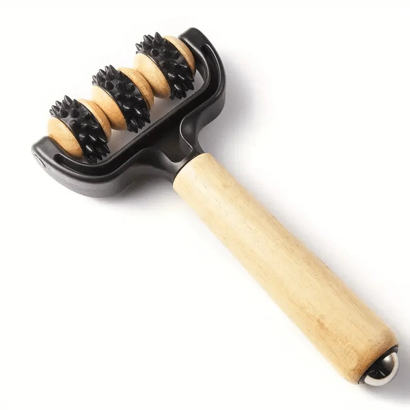 1PC T-Shaped Massage Roller - Multifunctional Deep Tissue Massager for Face, Legs, Abdomen & Body, Portable for Travel/Home