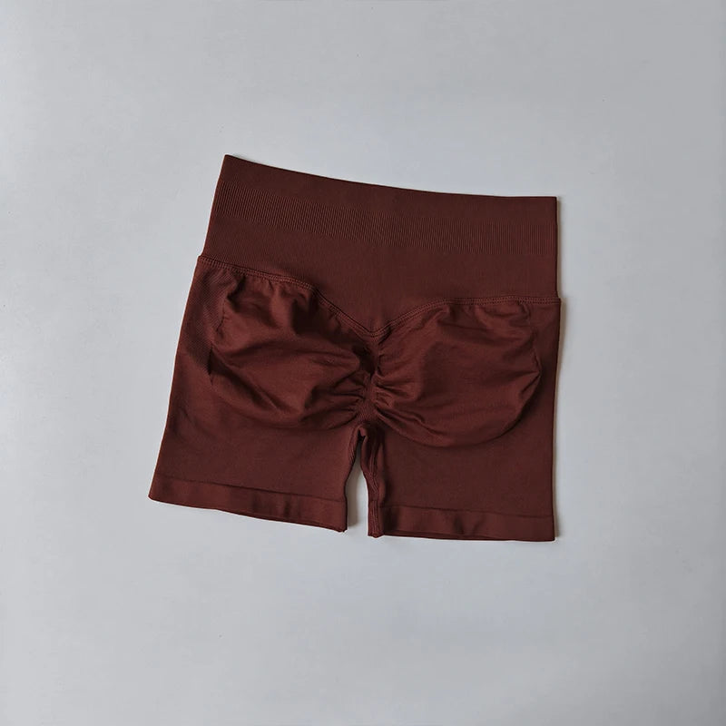 Peach Buttock Lifting Three-point Shorts Summer High Waisted Yoga Shorts Fashionable and Sexy Running Fitness Pants Solid Color