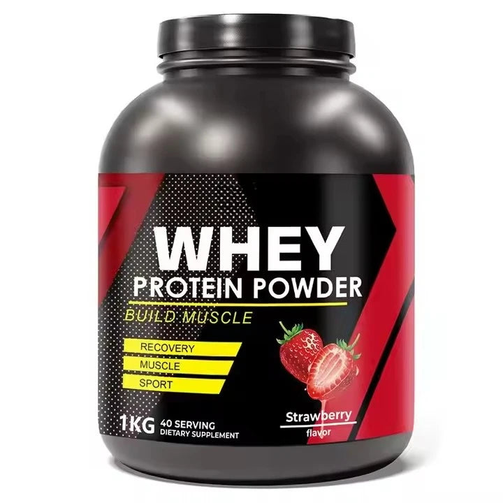 Whey Protein Powder Concentrate 20G Protein Supports Muscle Growth & Recovery Chocolate Vanilla Strawberry Milk 40 Servings 1kg