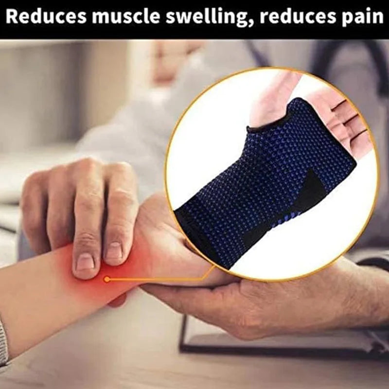 Wrist Compression Glove Wrist Support Sleeves (1 Piece) for Carpal Tunnel and Wrist Pain Relief