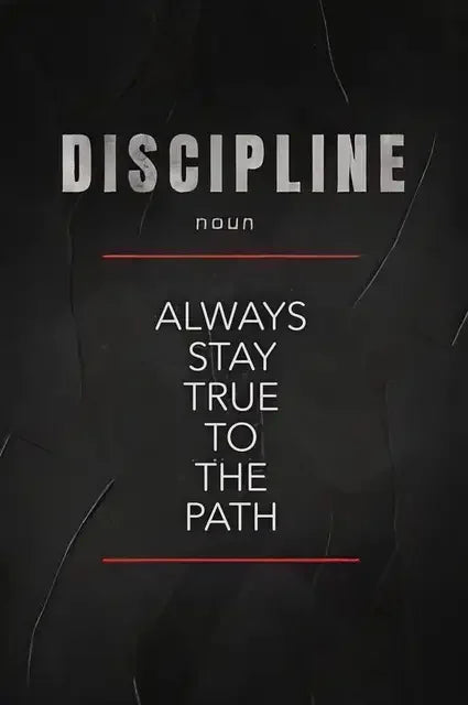 Believe Discipline and Focus Definition Poster Motivational Inspirational Canvas Prints Wall Art for Home Office Room Decor