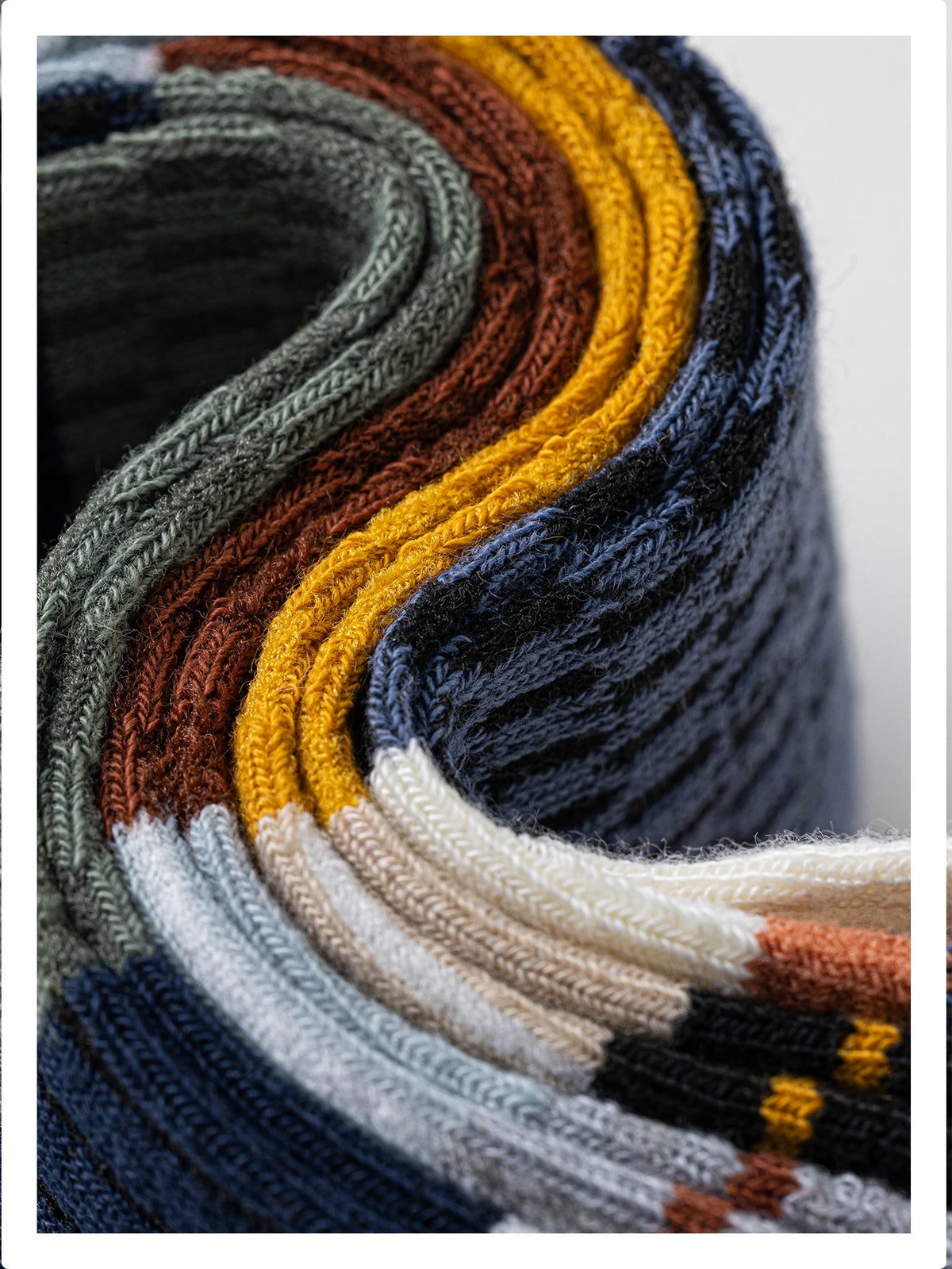 5 Pairs Men's Fashion Casual Striped Cotton Socks Anti-Odor Absorbent Mid-Calf Spring/Summer Regular Thickness Student Socks