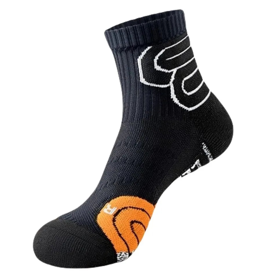 2 Pairs Professional Running Marathon Socks Men Large Size Basketball Badminton Tennis Socks Thickened Towel Bottom Sports Socks