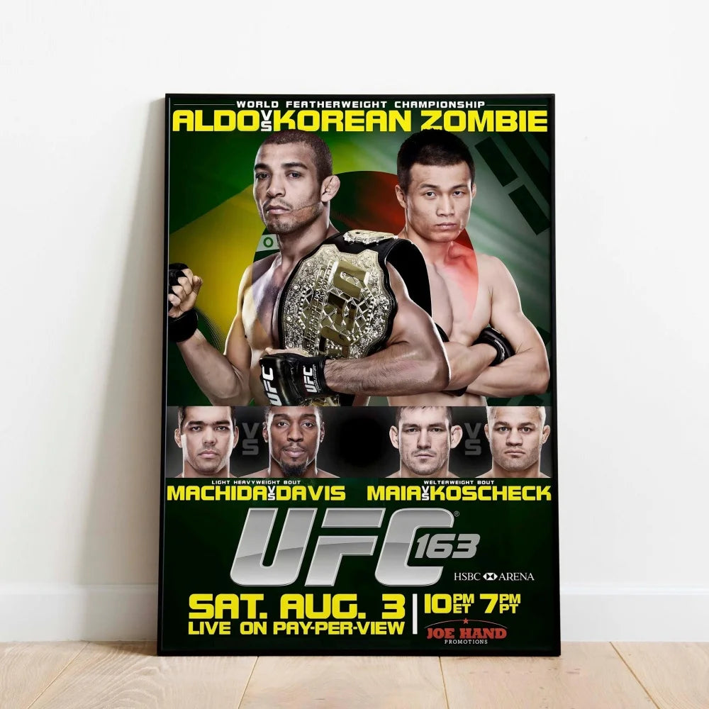Famous Boxing Legends Posters Fighting UFC 143-180 JONES ALDO Poster Canvas Print Painting Wall Decor Gym Home Mural Cuadros