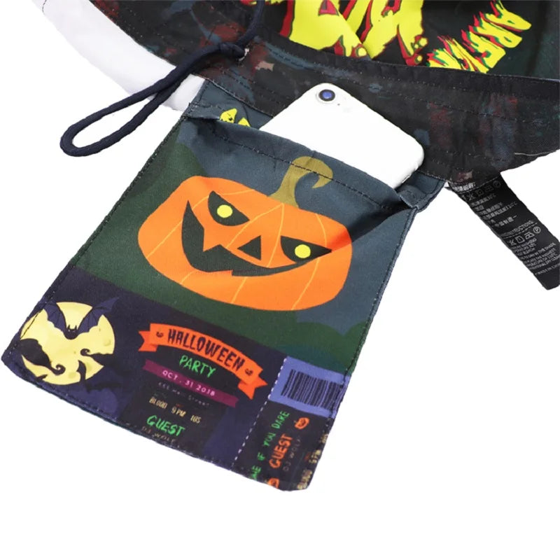 Halloween Fighting Shorts Competition MMA Combat sport Fast Dry Durable Training Fitness Running Muay Thai Gym Beachwear