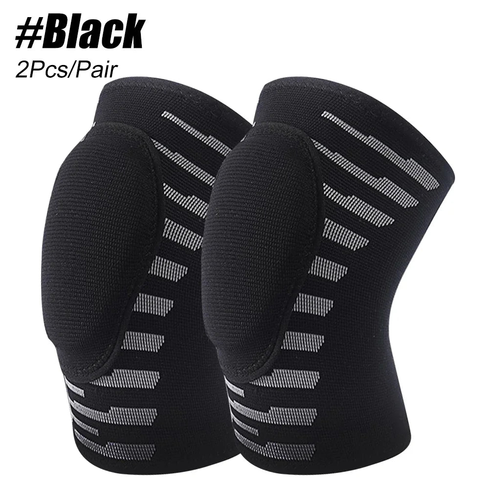 1Pair Protective Sponge Knee Pads for Volleyball, Soft Breathable Knee Support Knee Brace for Kids Sports Football Gym Skating