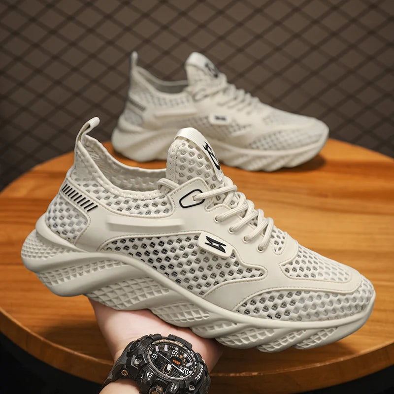 Summer Men Casual Shoes Fashion Lightweight Mens Running Walking Sneakers Mesh Breathable Male Jogging Sports Shoes