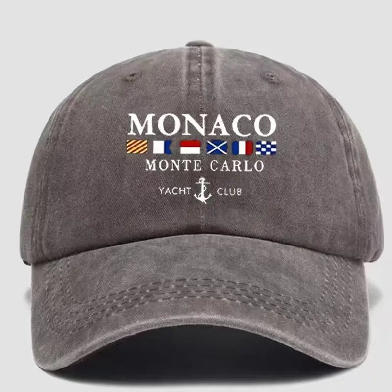 Men's and Women's Vintage Washed Lettered Flag Pattern Golf Baseball Cap - Adjustable Outdoor Style