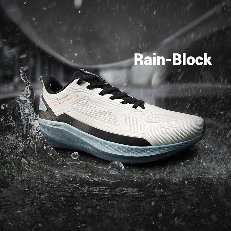 361 Degrees Wingblade Rainblock Men Running Shoes Splash Proof Anti-Slip Water Repellent Grippy Stable Male Sneakers 672532231