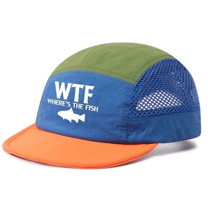 1Pcs Fun Fishing Hat, Unisex Mesh Breathable Baseball Cap, Outdoor Casual Fashion Hat, Breathable Mesh Summer Hat