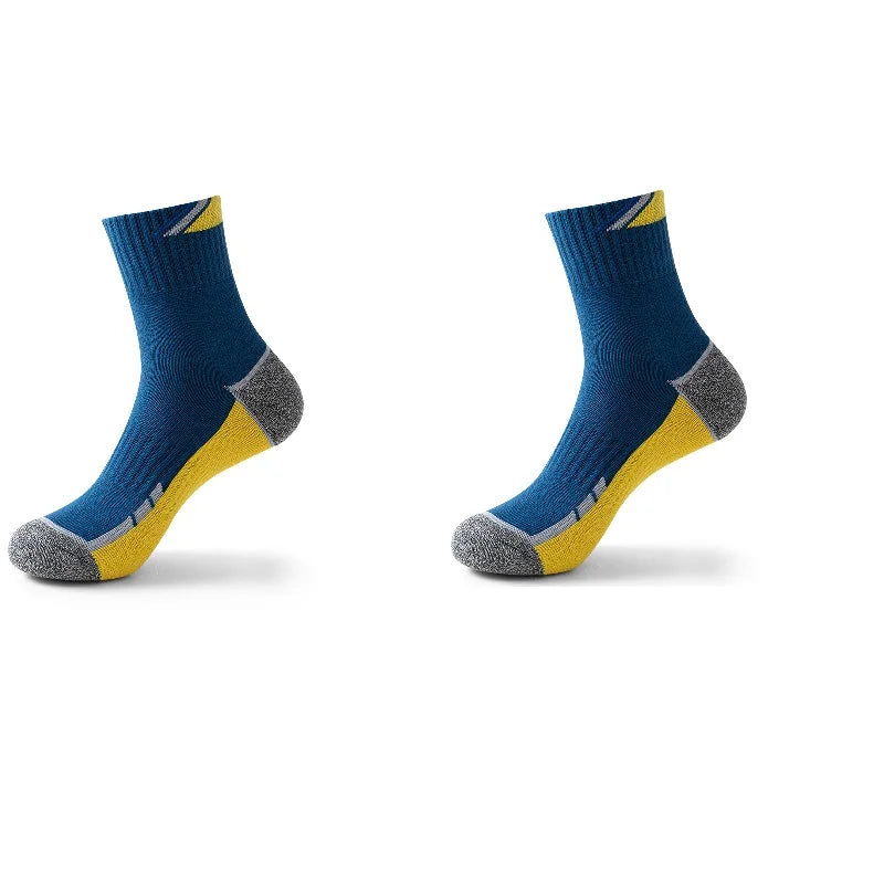 Professional Tennis Cotton Socks Towel Bottom Sports Color Matching Elite Men's Tube Business Running Basketball Socks Thickened
