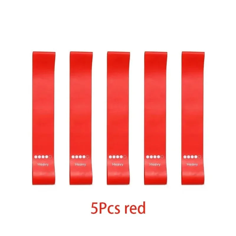 5 Levels Portable Fitness Workout Equipment Rubber Resistance Bands Yoga Gym Elastic Strength Pilates Crossfit Weight Sports