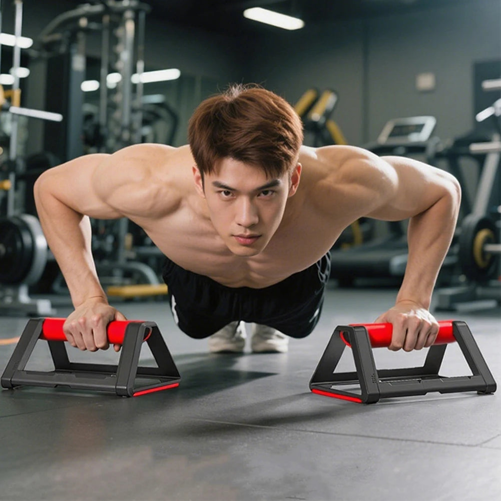 2Pcs Push-up Stand Push Up Bar Non Slip Pushup Handles Heavy Duty Push-up Bracket Ergonomic for Fitness Strength