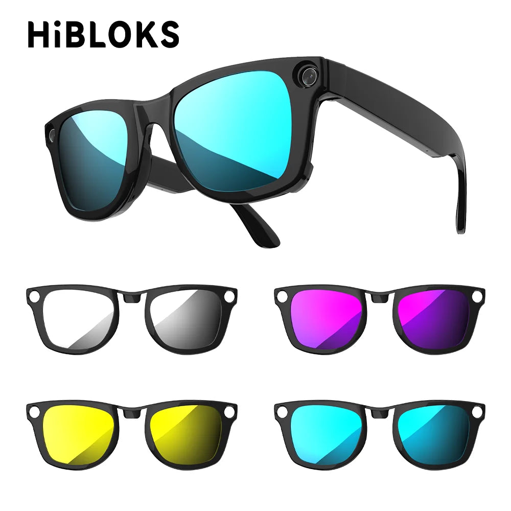 HIBLOKS Colorful Clip For Ray-Ban Meta Wayfarer GEN2 RW4012/4006/4008 Smart Glasses Polarized Sunglasses Lenses Anti-Glare Clip
