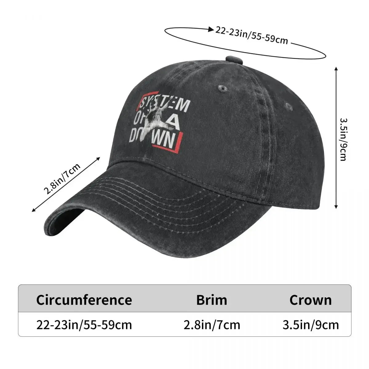 System Of A Down Baseball Cap Band Men Printed Trucker Hat Summer Stylish Gym Casual Cap