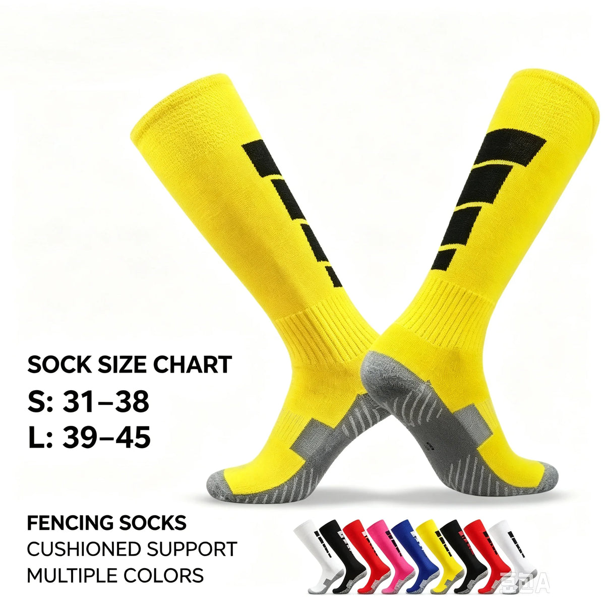 Professional Fencing Socks Children Towel Bottom Long Tube Sweat-absorbing Stockings for Adult Competition Training Sports Socks