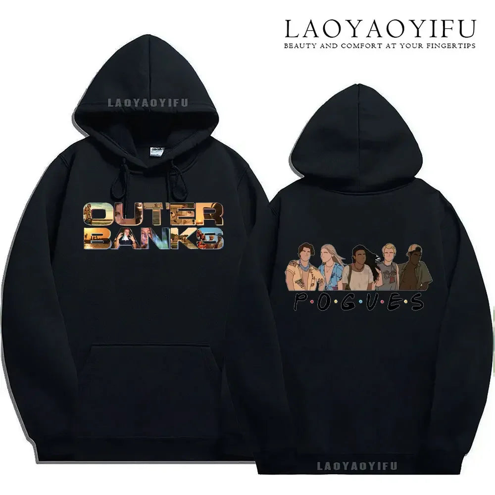 Outer Banks Paradise on Earth Unisex Hoodie Autumn and Winter Pullover Pogue Life Fit Sweatshirt Hoodies Women Hoodies Men Tops