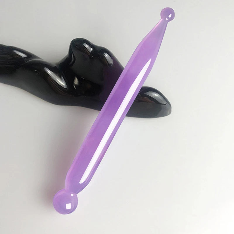 Massage Stick Natural Jade Stick Stone Gua Sha Facial Massage Acupunctur Point Pen Chinese Medicine Guasha Beauty Messager Tool