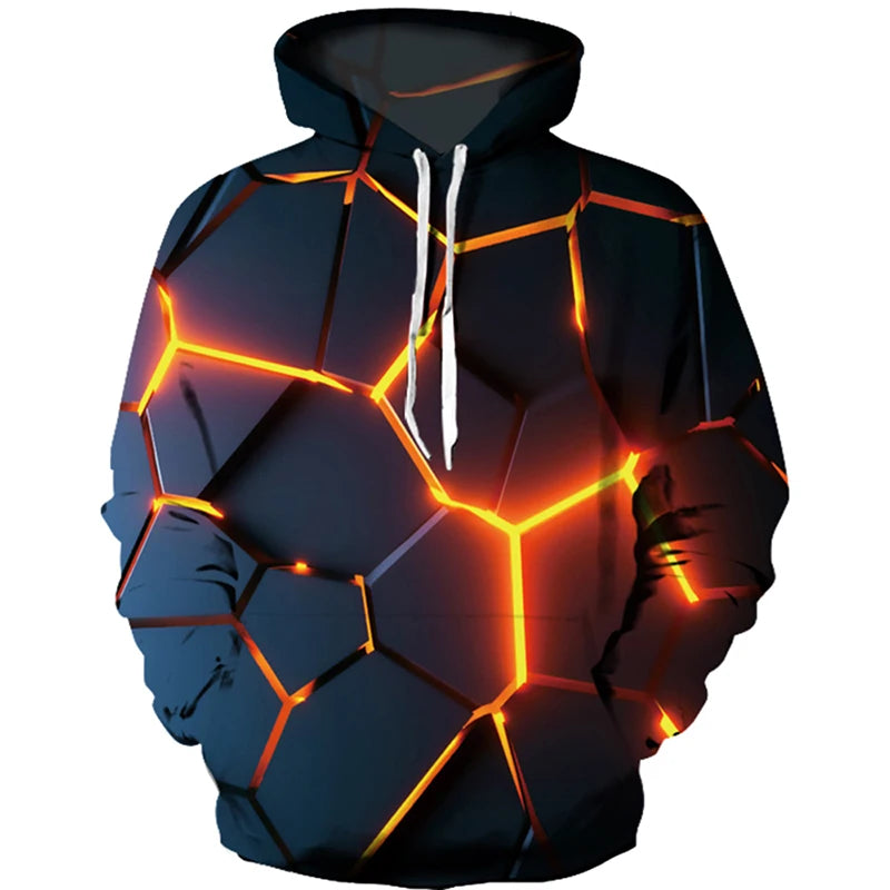 2021 New Colorful Flame Hoodie 3d Fluorescence Sweatshirt Men/Women Autumn And Winter Coat Clothing funny Jacket black Hoodies