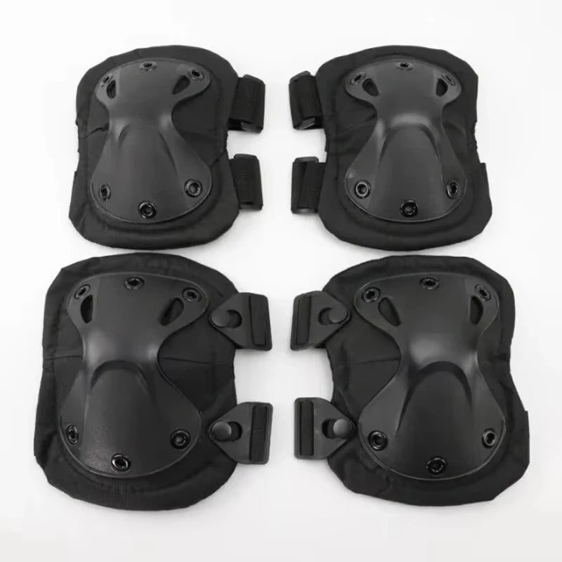 2pcs Professional Tactical Combat Gear Set Knee And Elbow Protective Pads Advanced Tactical Equipment for Sports And Fitness