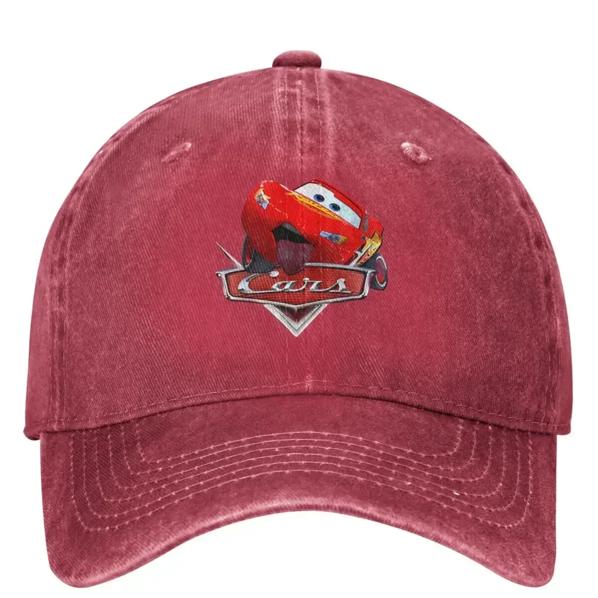 Cars Lighting McQueen Washed Baseball Cap Casual Hip Hop Hats Summer Men Adult Outdoor Gym Sun protection Baseball Caps