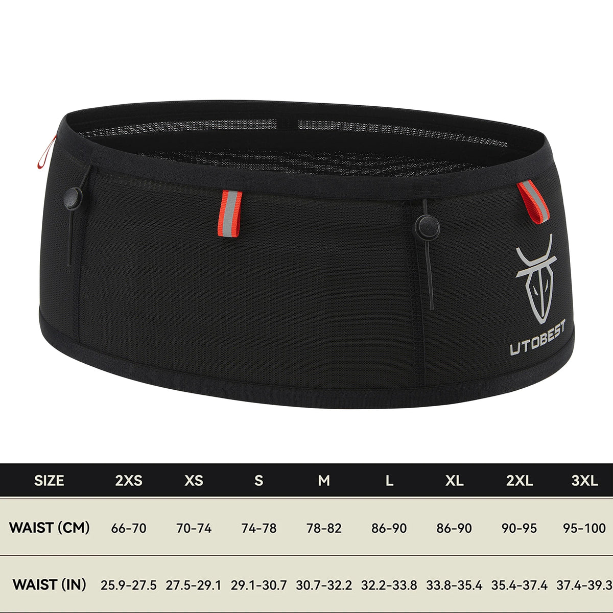 UTOBEST B7 Pro Professional Marathon Running Belt Ultra-Light Race Number Belt Phone Holder Waist Bag Breathable Fanny Pack
