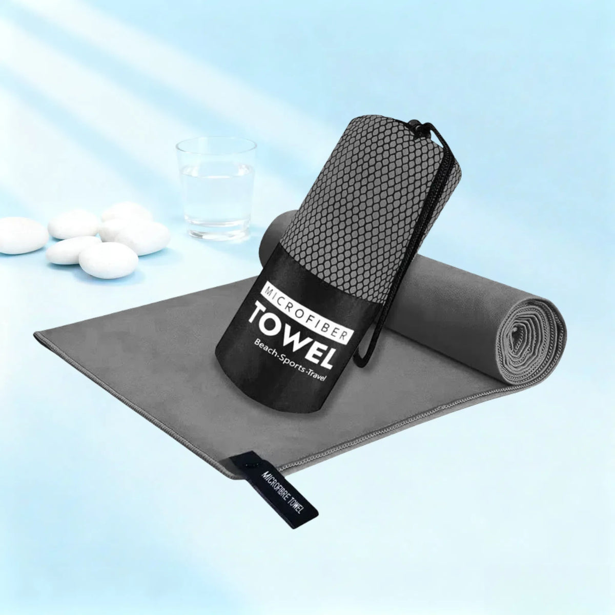 Microfiber Quick-Dry Lightweight Sandproof Towel Portable Compact for Swim Yoga Gym Beach Travel Sports Supplies