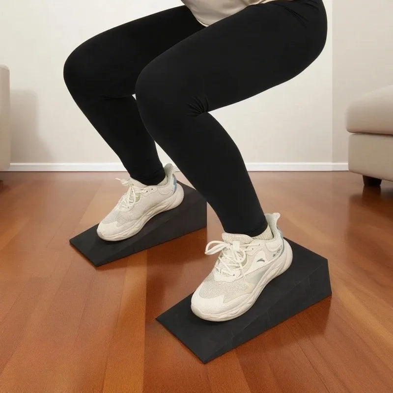 1Pair 15x12x5cm for Yoga Block Squat Yoga Stretching Inclined Board Wedge Slant Board, Calf Stretcher, Balance Pad Foam Wedge