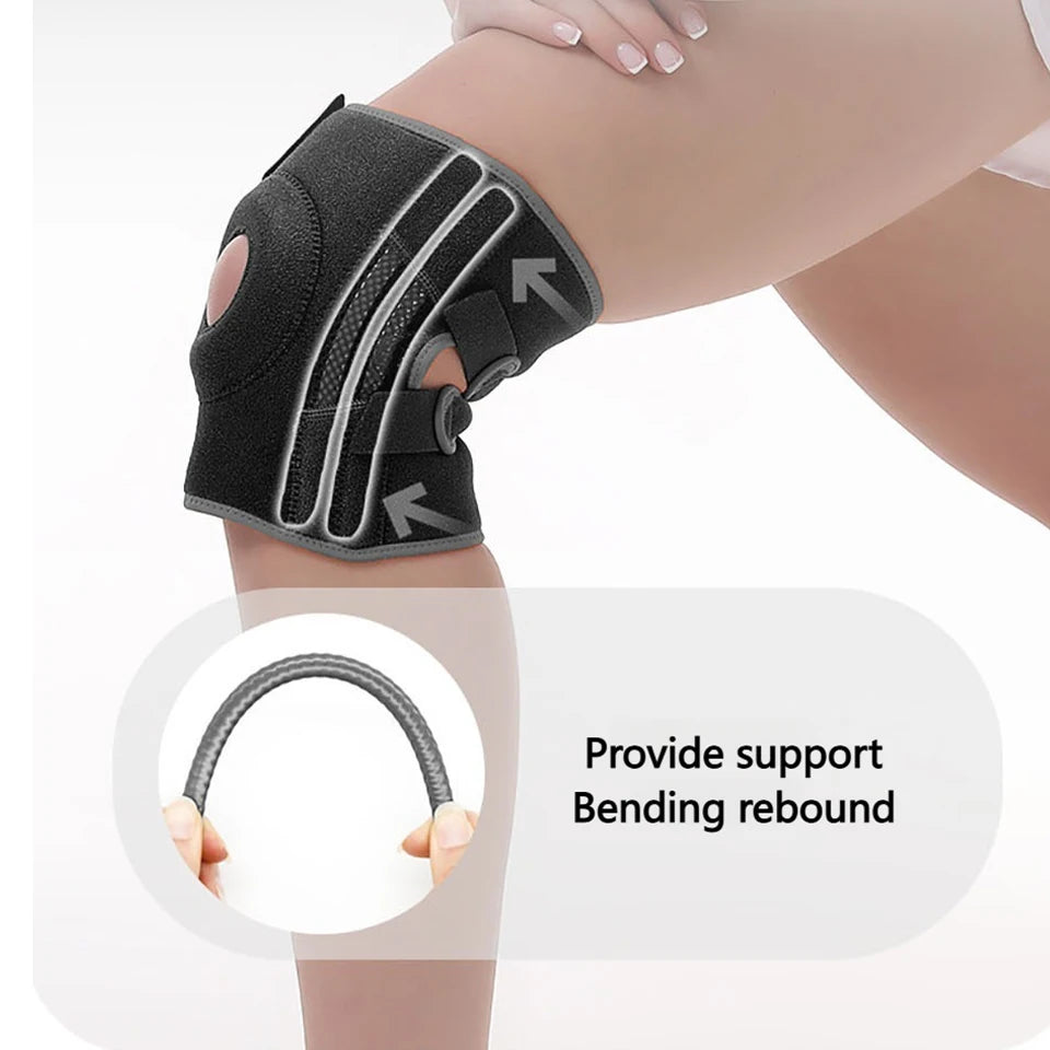 AOLIKES 1PCS Knee Brace with Side Stabilizers & Patella Gel Pads for Maximum Knee Pain Support and Fast Recovery for Men Women