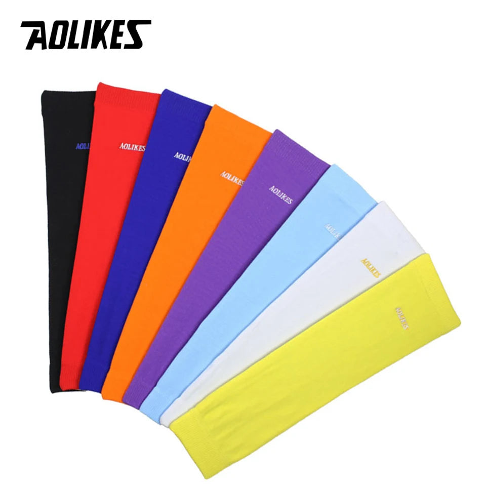AOLIKES 1PCS Elastic Basketball Tennis Arm Sleeve Armband Soccer Volleyball Elbow Protector Pain Band