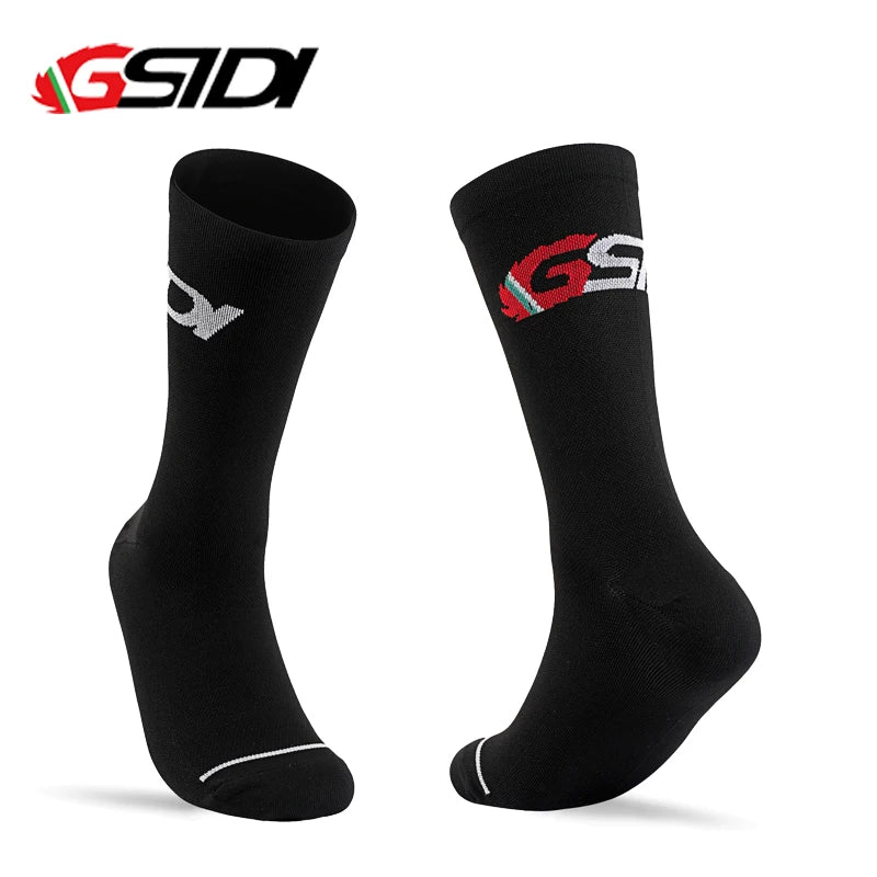 GSTDI New Cycling Socks High Quality Compression Men Bike Outdoor Women Running Professional Sports Running