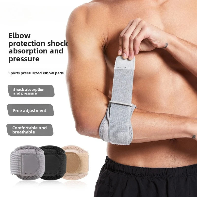 Elbow Brace for Tennis Golfer Sports Protection Adjustable Arm Band Silicone Compression Pad Tendonitis Pain Relief Men Women