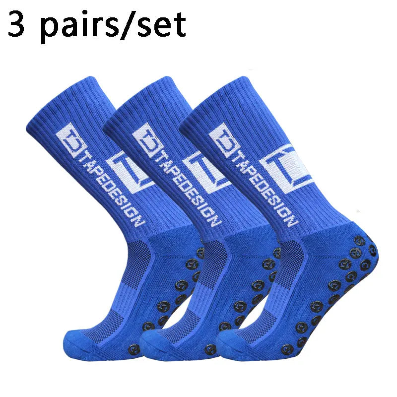 3 Pairs Anti-slip Soccer Socks Women Men Outdoor Sport Grip Football Yoga Socks For Woman