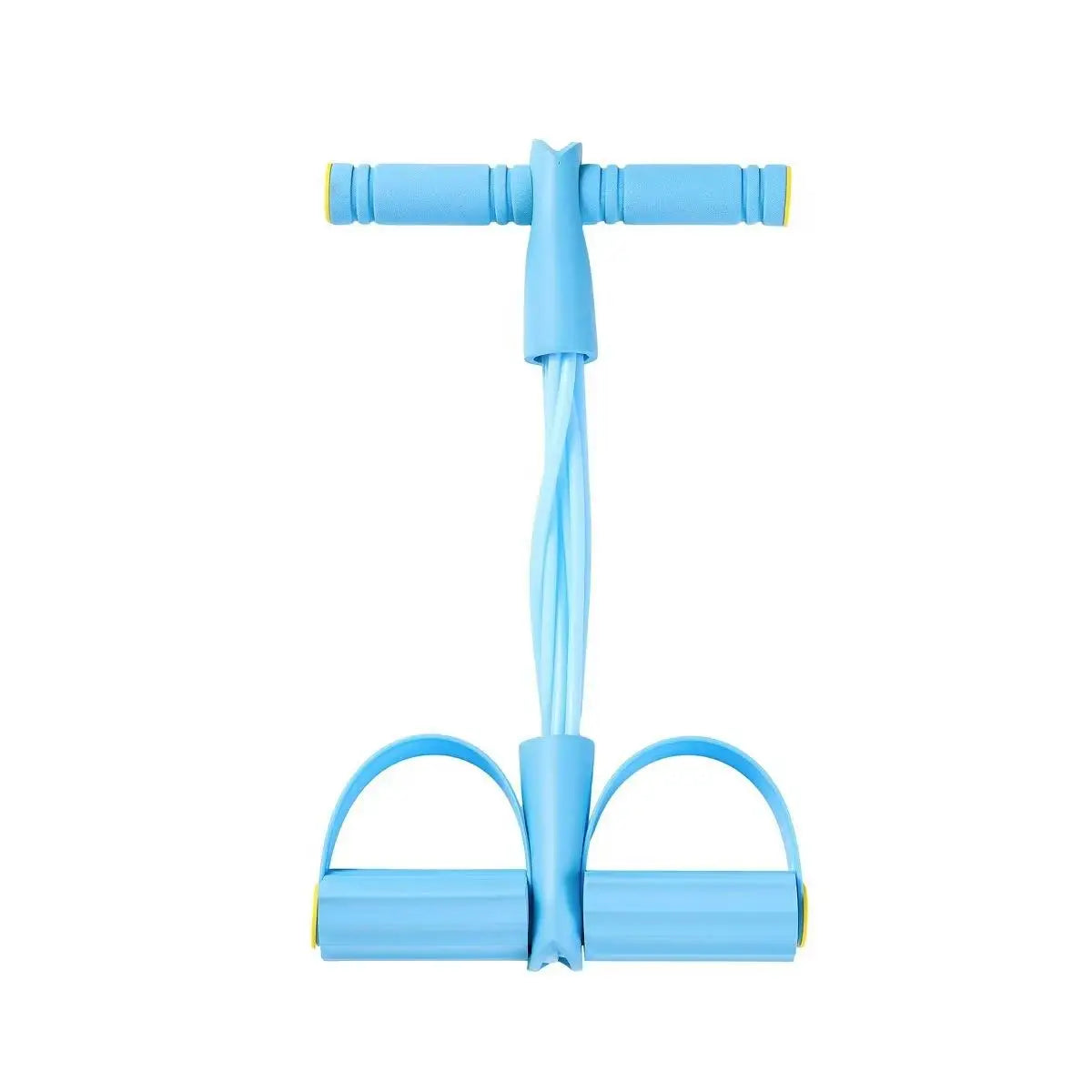 4 Tube Resistance Bands with Ergonomic Pedal, Full Body Workout, Yoga, Pilates, Core, Glutes, Hamstrings,Quads,Chest, Back, Neck