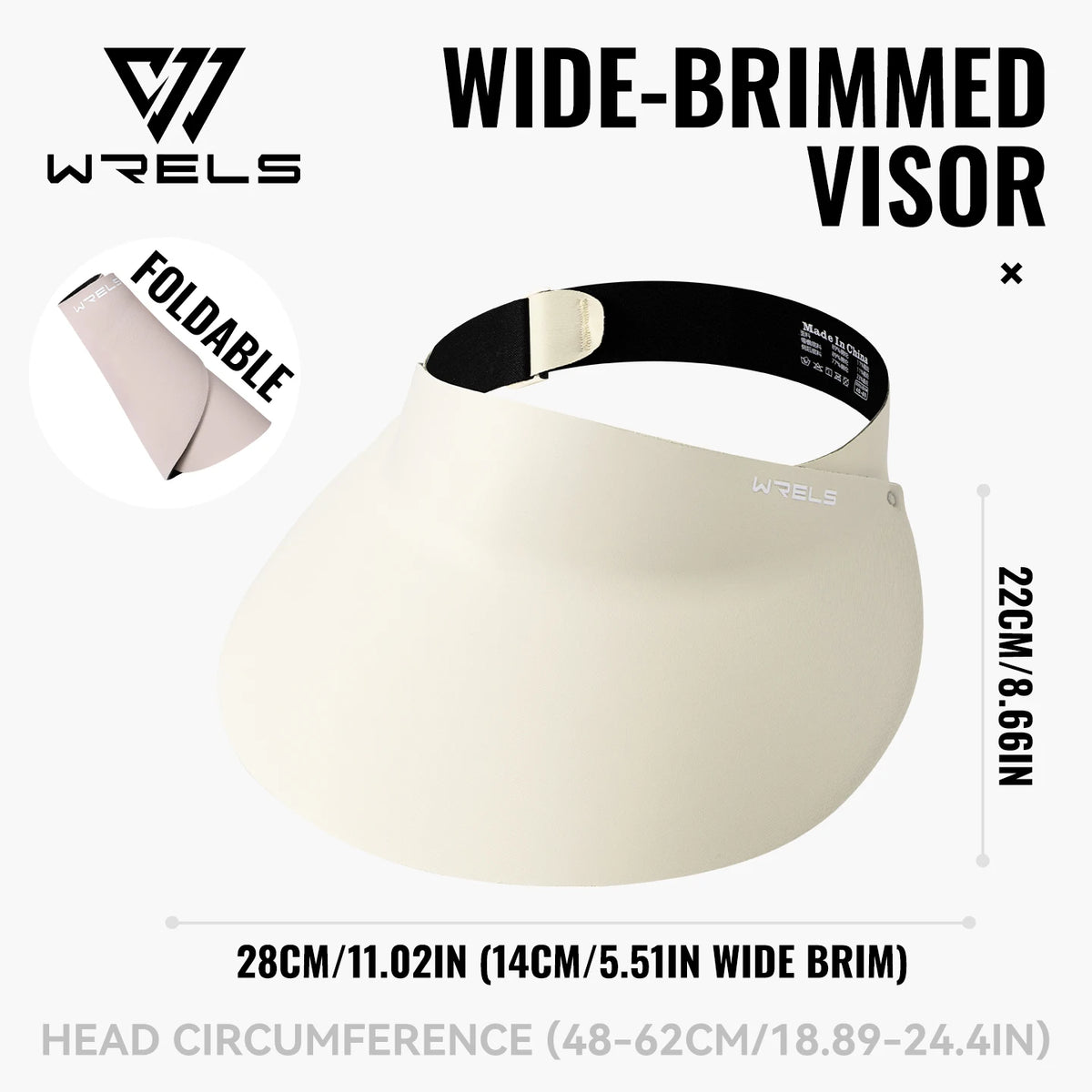 WRELS Sports Sun Visor Hat UV Protection Wide Brim Summer Beach Cap Ponytail Golf Tennis Baseball Running Outdoor Topless