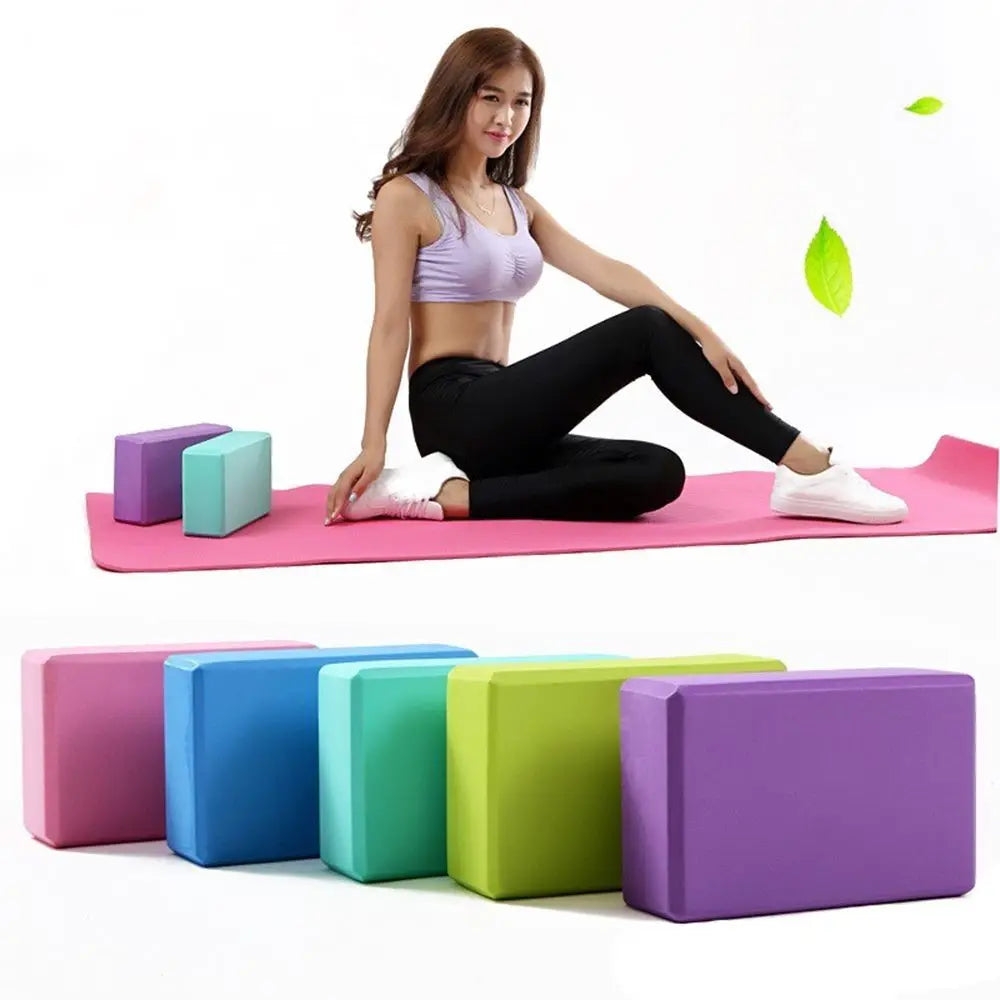 Durable Sports Stretching EVA Exercise Pilates Yoga Block Brick Gym Foam Fitness Equipment