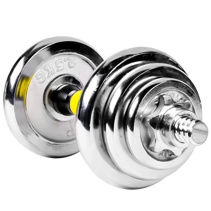 New Product Factory Produced Home Gym 20kg 30kg Electroplating Adjustable Dumbbell Suit