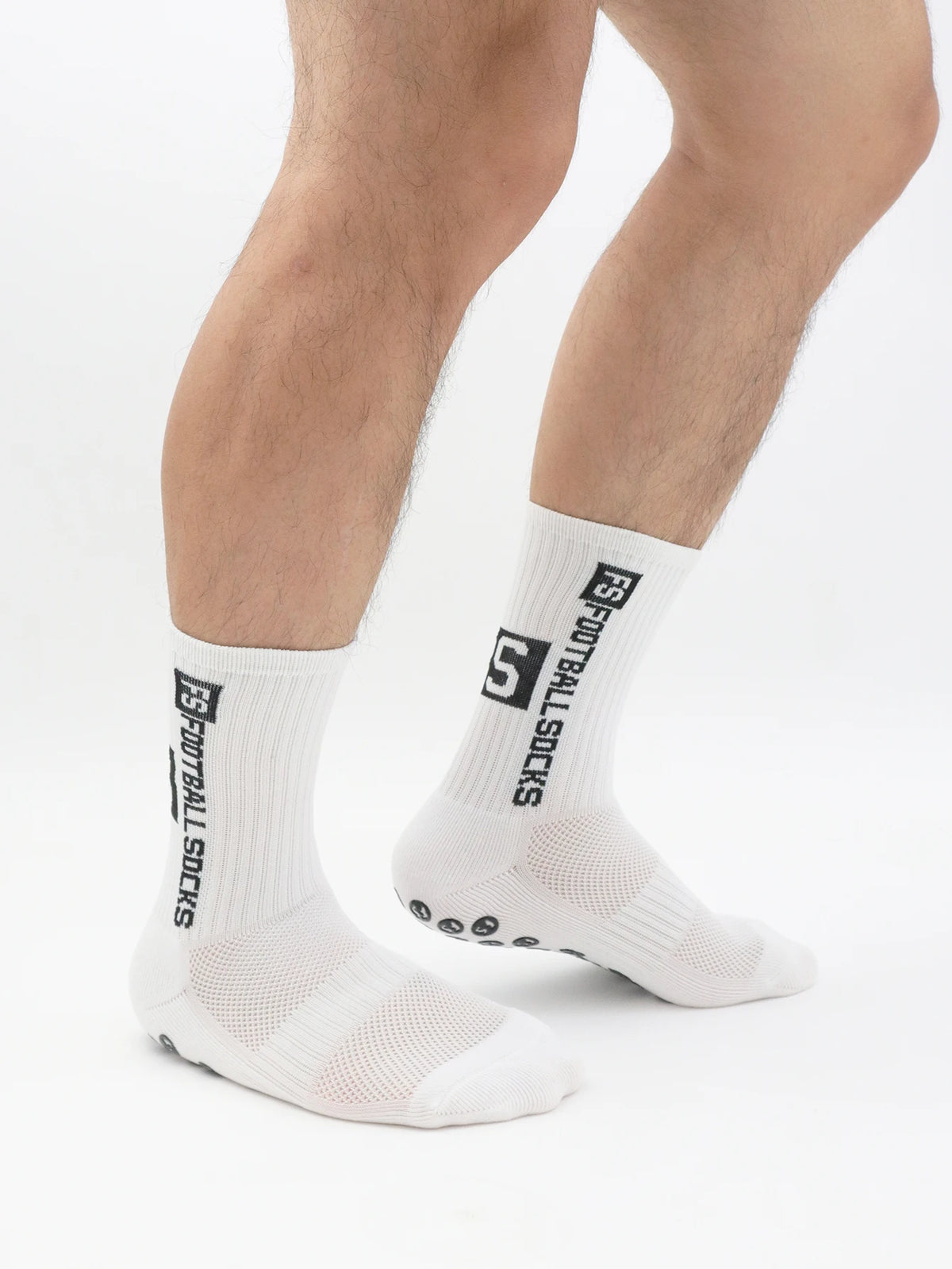 4 pairs of new FS mid tube glued football socks for sports training and competition, non slip and breathable socks