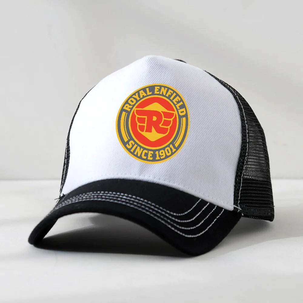 Royal Enfields Since 1901 Unisex Baseball Cap man Motorcycle Hat Outdoor Workouts Sun Cap Adjustable visor Mesh Breathable hats