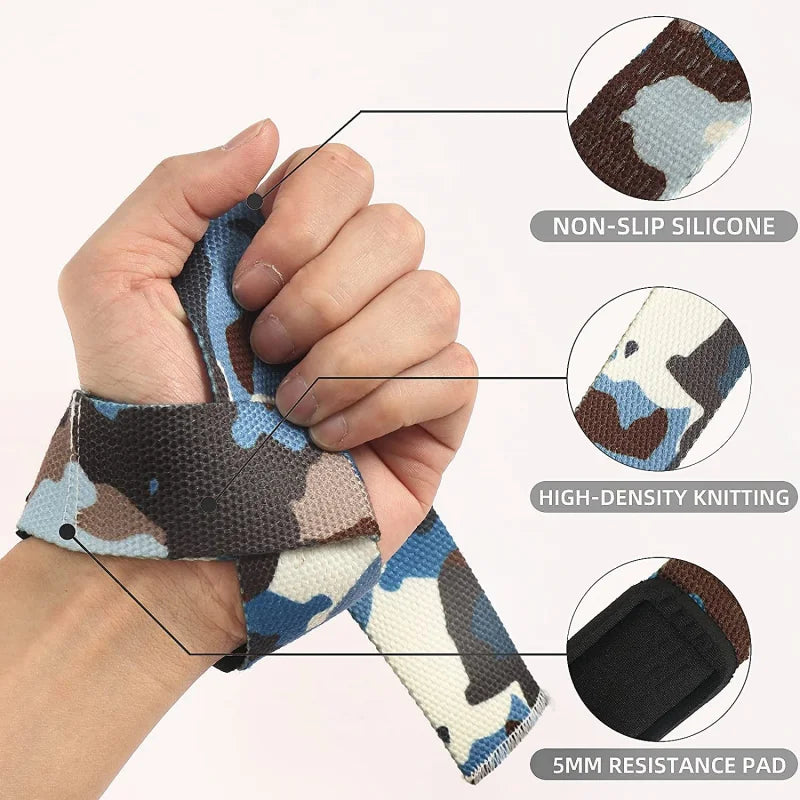 Silicone Weightlifting Straps Anti-Slip Lifting Wrist Crossfit Strength Hand Straps Grips Deadlifts Gym Training Booster Belt