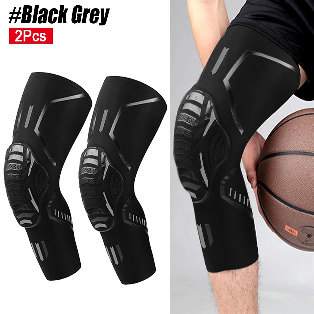 2Pcs/Pair Sport Crashproof Knee Support Pad Elbow Brace Arm Leg Compression Sleeve Outdoor Basketball Football Bicycle Protector