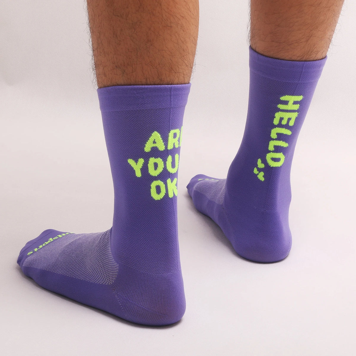 Summer New Internet Celebrity Cycling Socks Bicycle Sports Breathable Quick-Drying Sweat-Absorbent High-Elastic Men's and Women's Four-Season Mid-Tube Socks