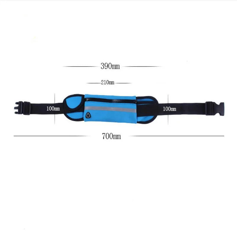 Waterproof Running Waist Bag Canvas Sports Jogging Portable Outdoor Phone Holder Belt Bag Women Men Fitness Sport Accessories
